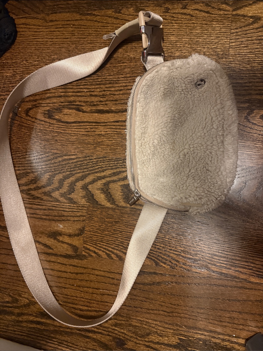 lululemon athletica Cream Sherpa Mini Crossbody Bag